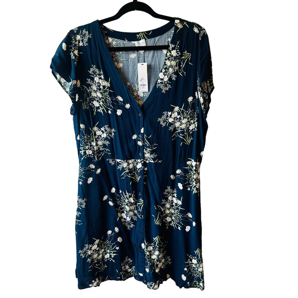 Blue Rain Navy Blue Dress XL